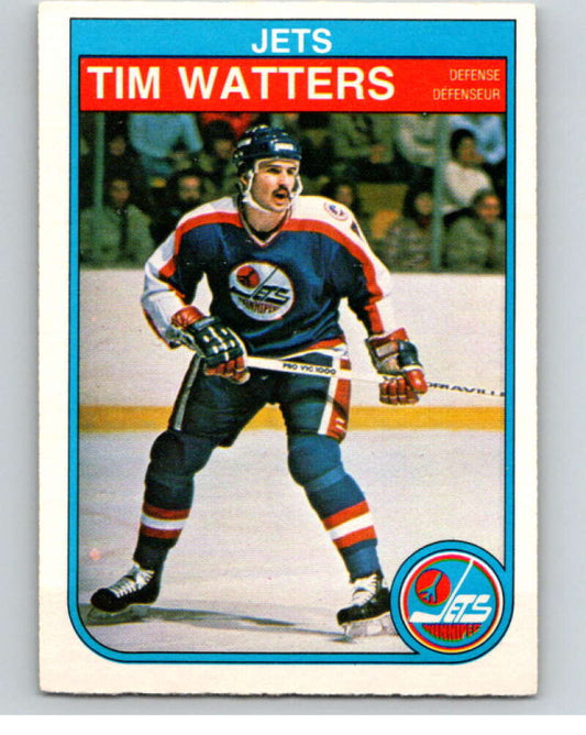 1982-83 O-Pee-Chee #395 Tim Watters  RC Rookie Winnipeg Jets  V59915 Image 1