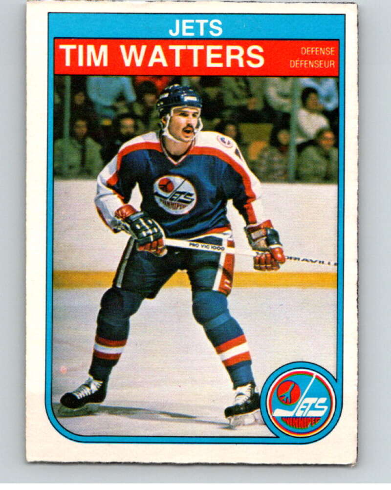 1982-83 O-Pee-Chee #395 Tim Watters RC Rookie Winnipeg Jets V59918 Image 1