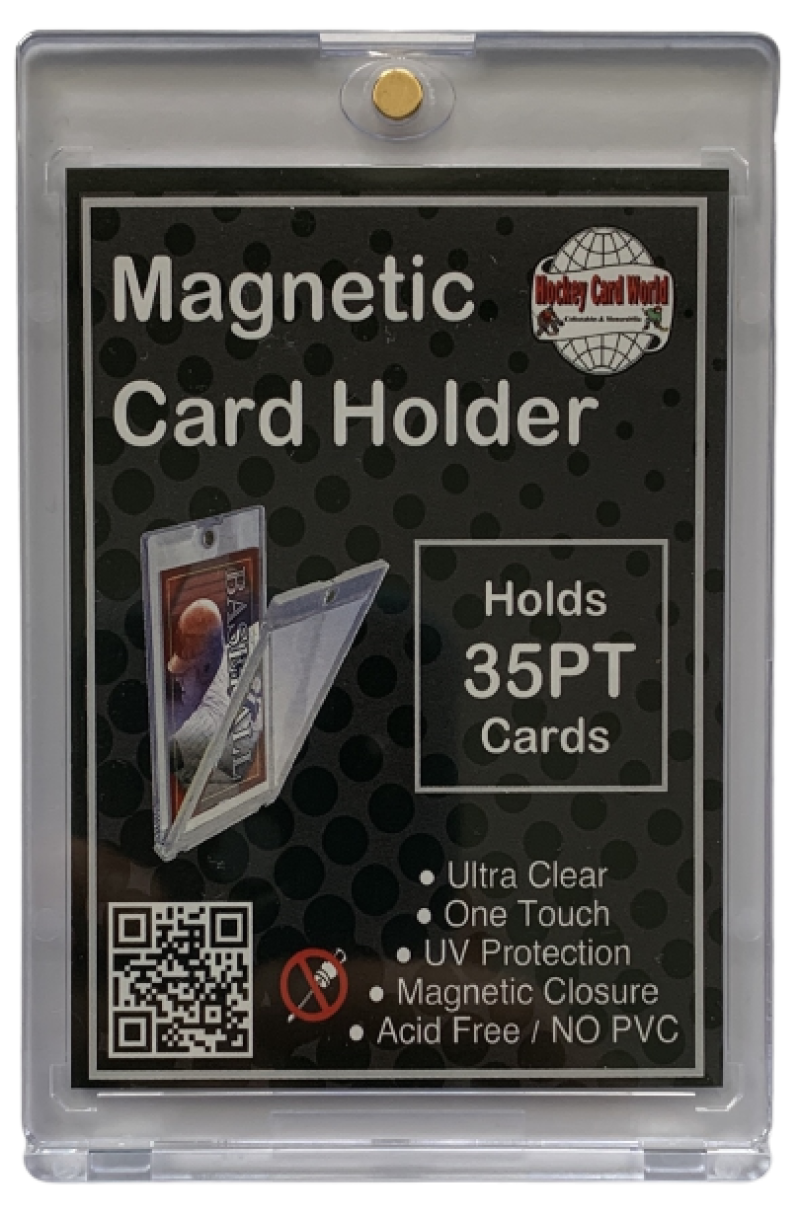 Hockey Card World 35pt Magnetic 1Touch Card Holder One Touch - Ultra Clear Image 1