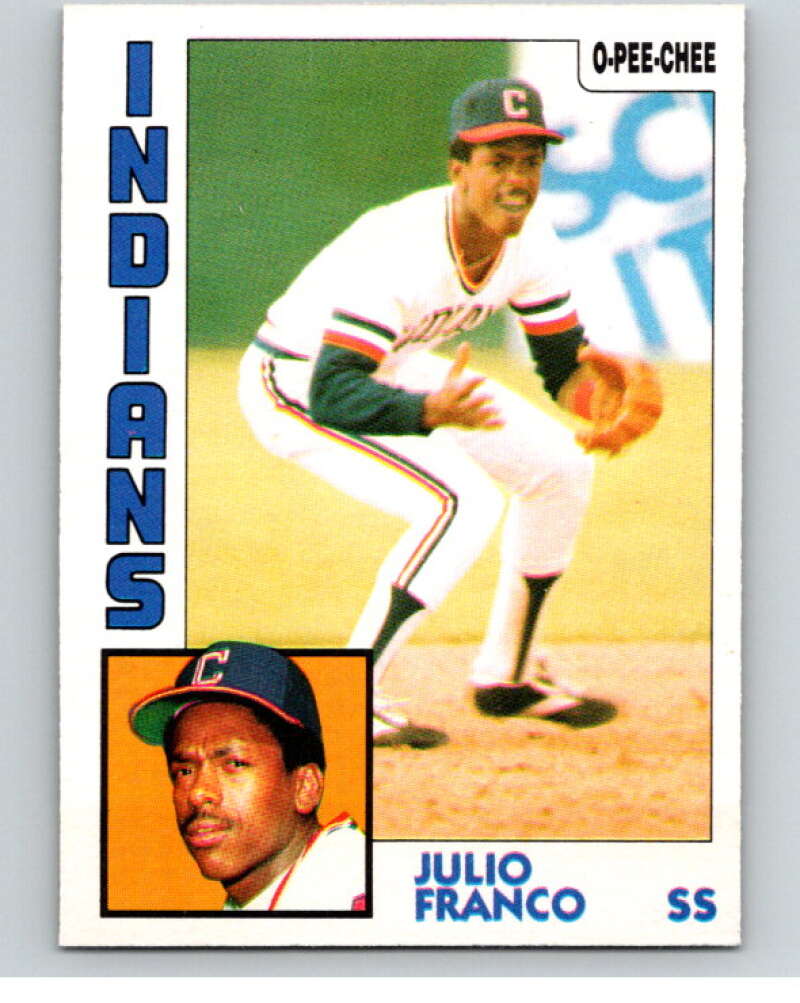 1984 O-Pee-Chee Baseball #48 Julio Franco Cleveland Indians V59935 Image 1