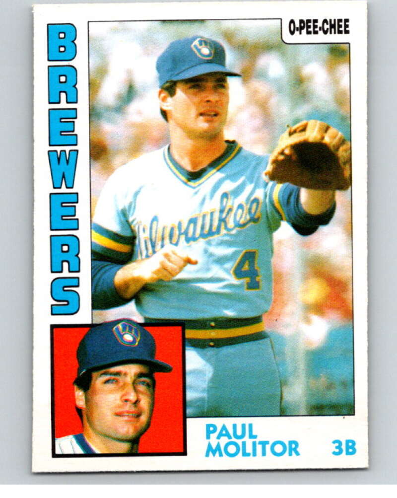 1984 O-Pee-Chee Baseball #60 Paul Molitor Milwaukee Brewers V59937 Image 1