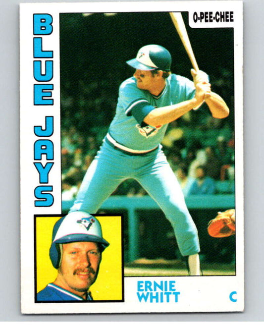 1984 O-Pee-Chee Baseball #106 Ernie Whitt  Toronto Blue Jays  V59948 Image 1
