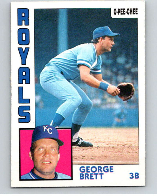 1984 O-Pee-Chee Baseball #212 George Brett  Kansas City Royals  V59955 Image 1