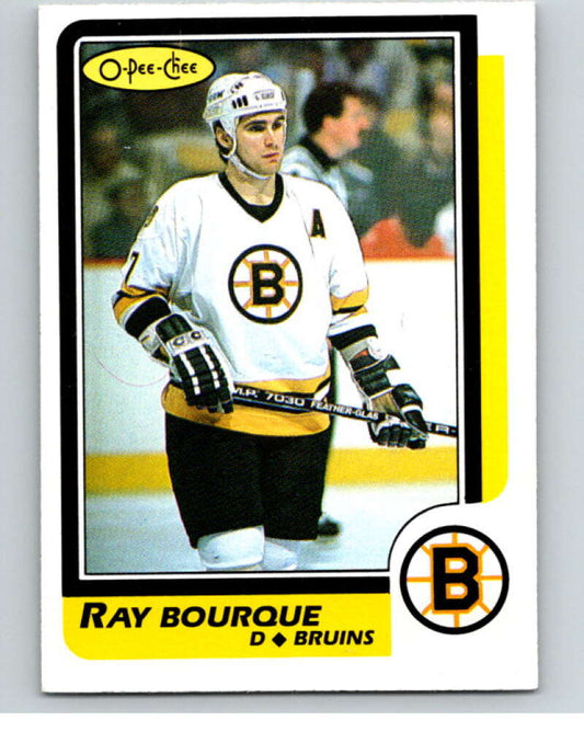 1986-87 O-Pee-Chee #1 Ray Bourque  Boston Bruins  V63203 Image 1
