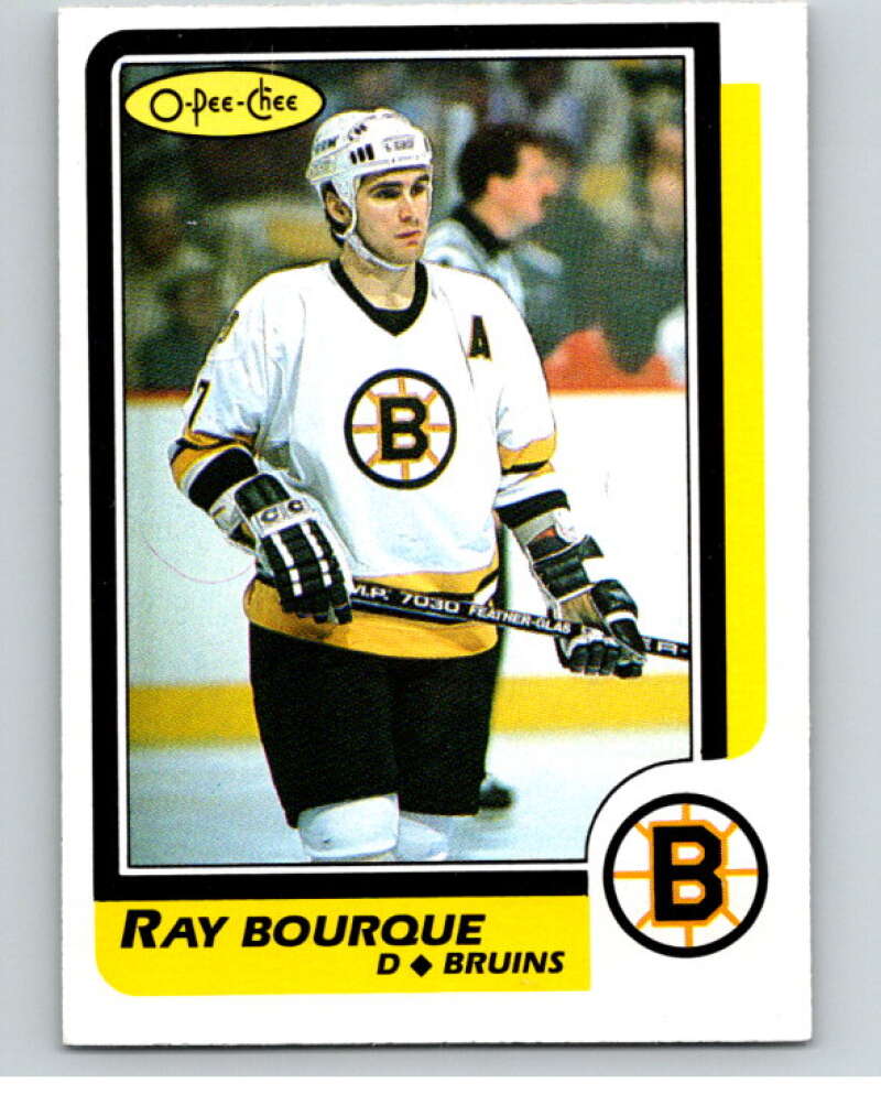 1986-87 O-Pee-Chee #1 Ray Bourque  Boston Bruins  V63203 Image 1