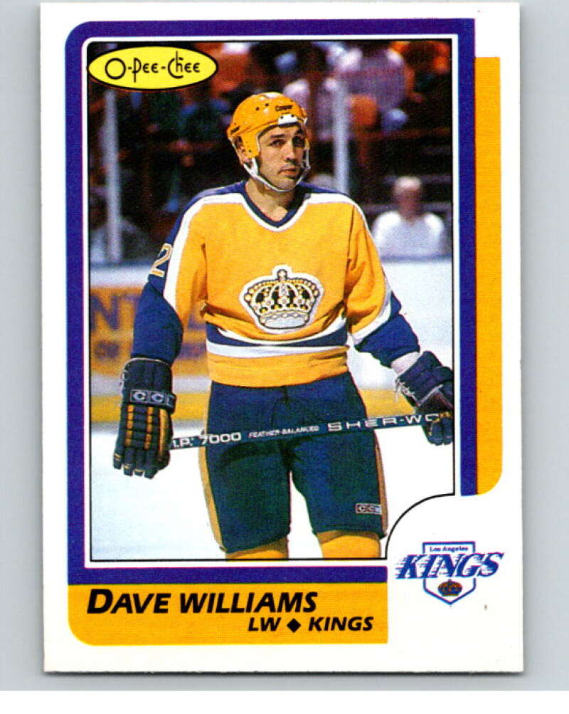 1986-87 O-Pee-Chee #6 Tiger Williams Los Angeles Kings V63210 Image 1
