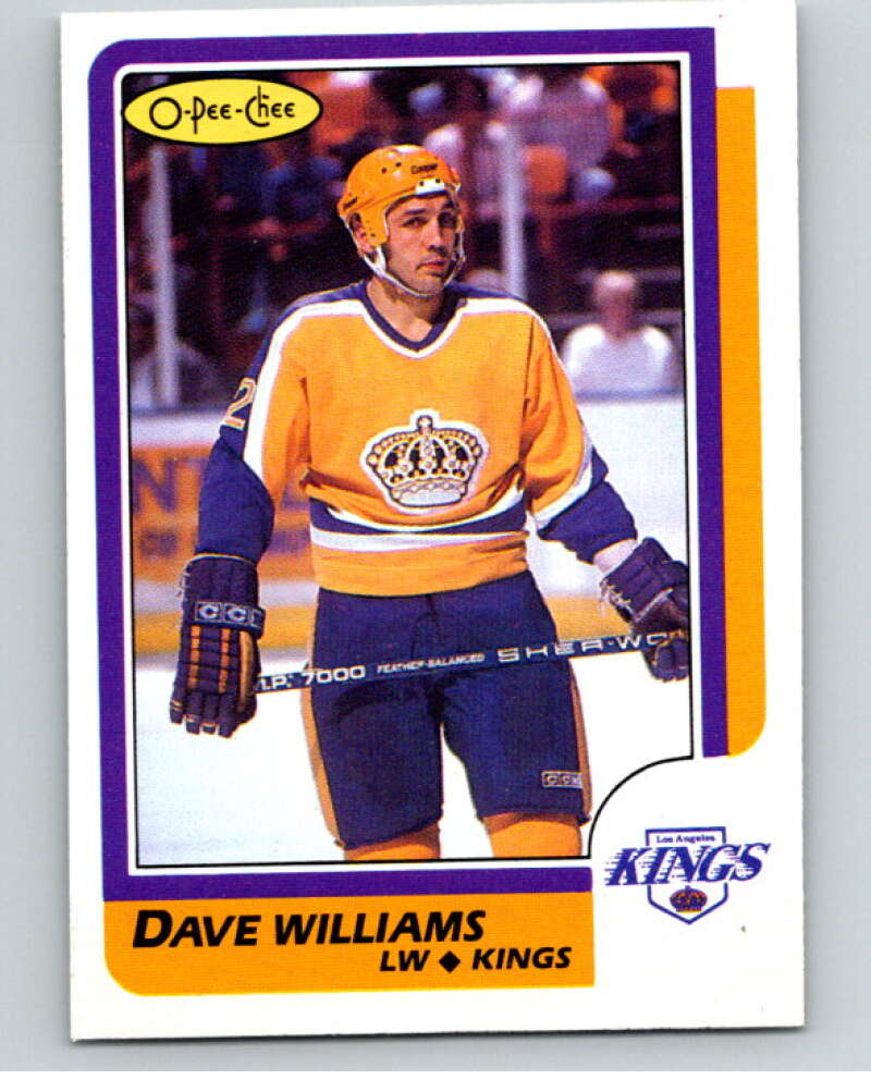 1986-87 O-Pee-Chee #6 Tiger Williams Los Angeles Kings V63211 Image 1