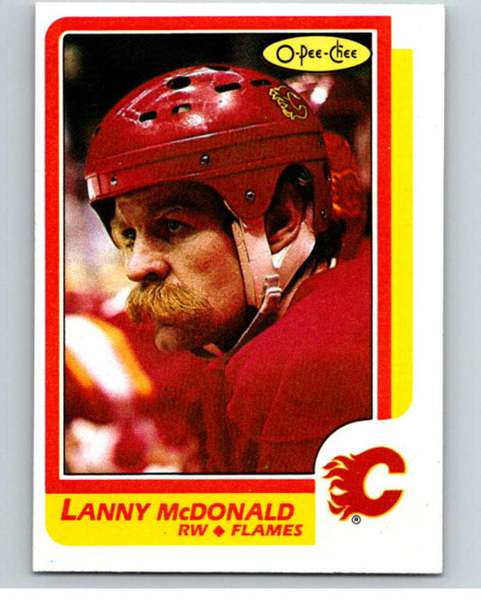 1986-87 O-Pee-Chee #8 Lanny McDonald  Calgary Flames  V63215 Image 1