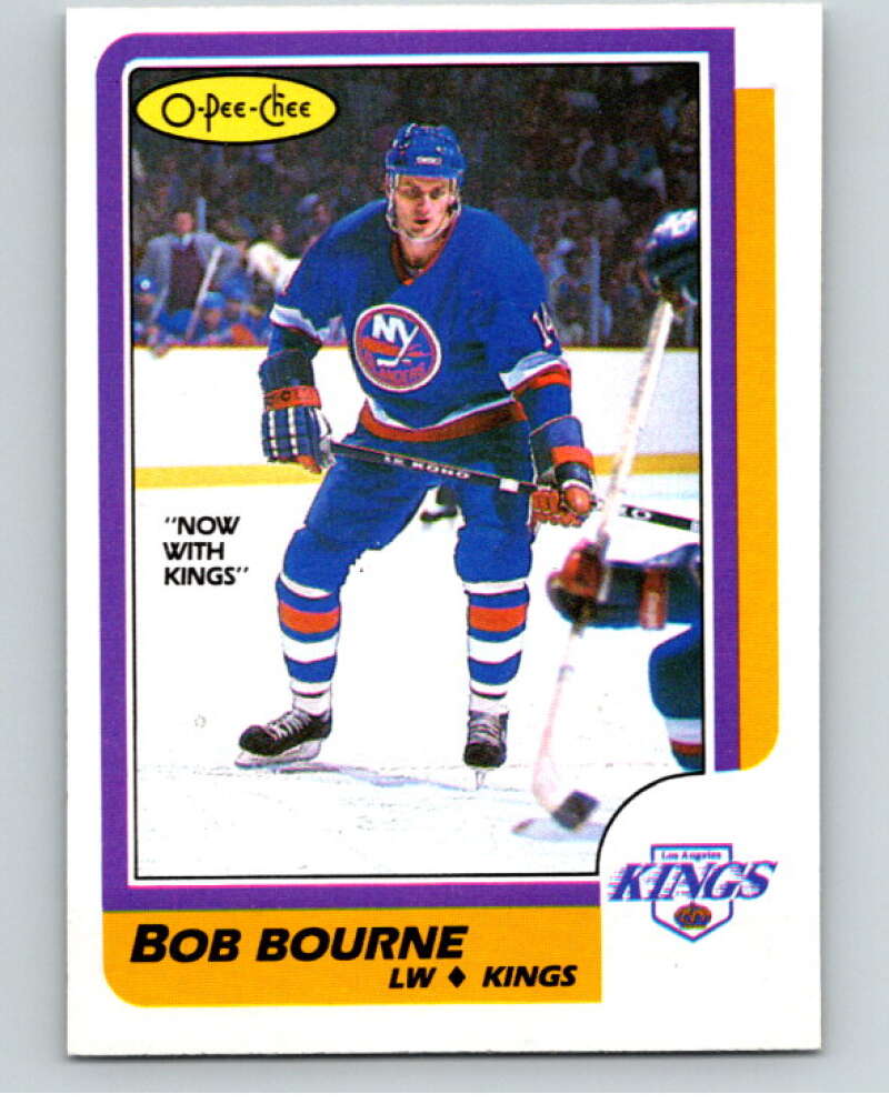 1986-87 O-Pee-Chee #14 Bob Bourne Los Angeles Kings V63224 Image 1