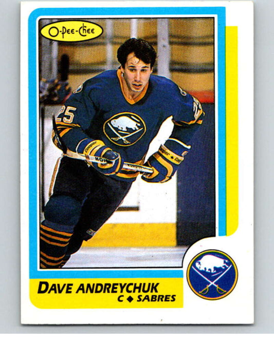 1986-87 O-Pee-Chee #16 Dave Andreychuk  Buffalo Sabres  V63227 Image 1