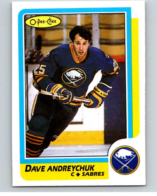 1986-87 O-Pee-Chee #16 Dave Andreychuk  Buffalo Sabres  V63228 Image 1