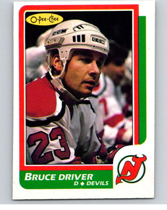 1986-87 O-Pee-Chee #19 Bruce Driver  New Jersey Devils  V63233 Image 1