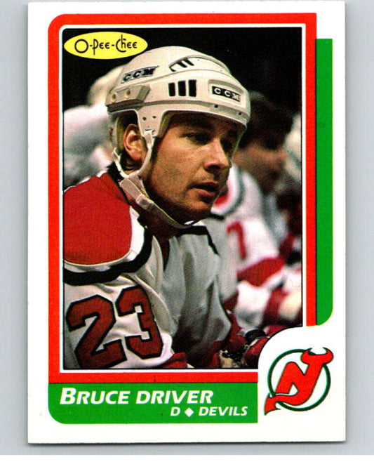 1986-87 O-Pee-Chee #19 Bruce Driver  New Jersey Devils  V63234 Image 1