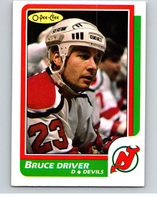 1986-87 O-Pee-Chee #19 Bruce Driver  New Jersey Devils  V63235 Image 1