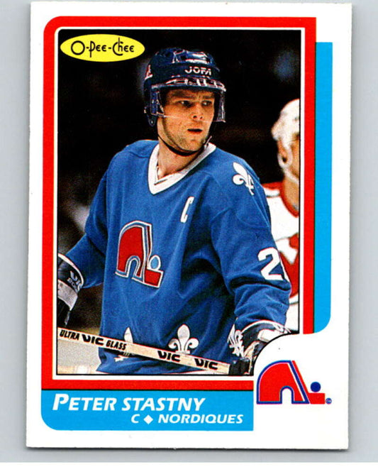 1986-87 O-Pee-Chee #20 Peter Stastny  Quebec Nordiques  V63238 Image 1