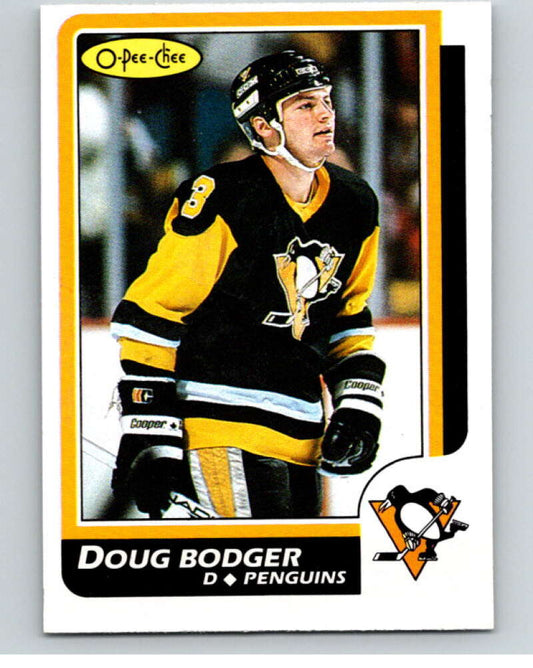 1986-87 O-Pee-Chee #24 Doug Bodger  Pittsburgh Penguins  V63244 Image 1