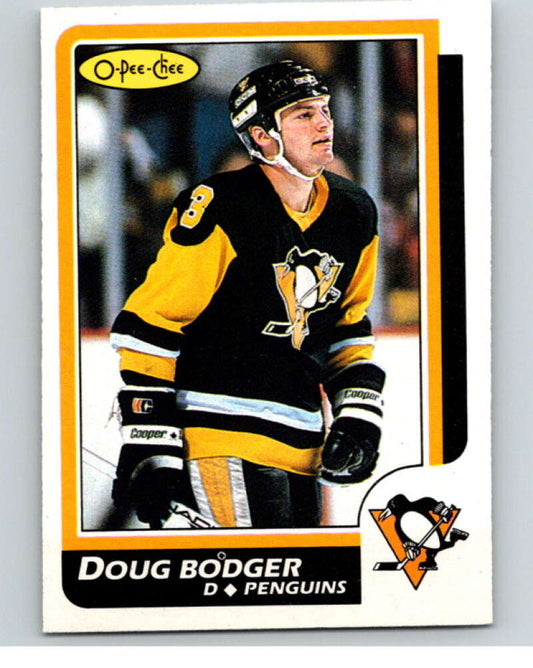 1986-87 O-Pee-Chee #24 Doug Bodger  Pittsburgh Penguins  V63245 Image 1