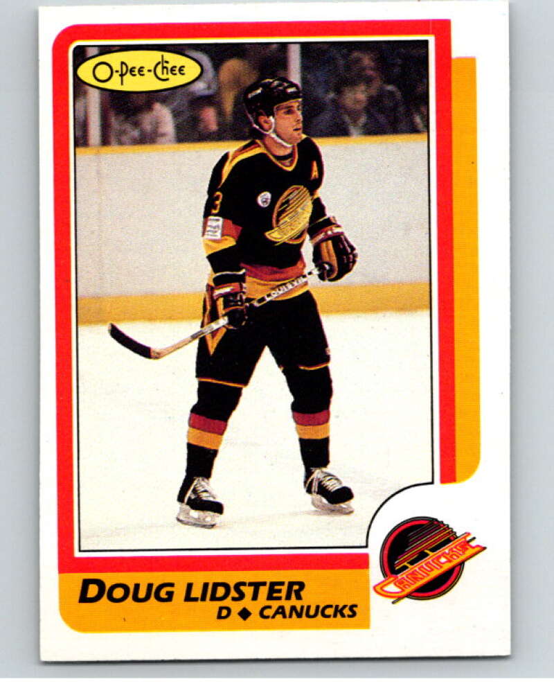 1986-87 O-Pee-Chee #32 Doug Lidster Vancouver Canucks V63262 Image 1