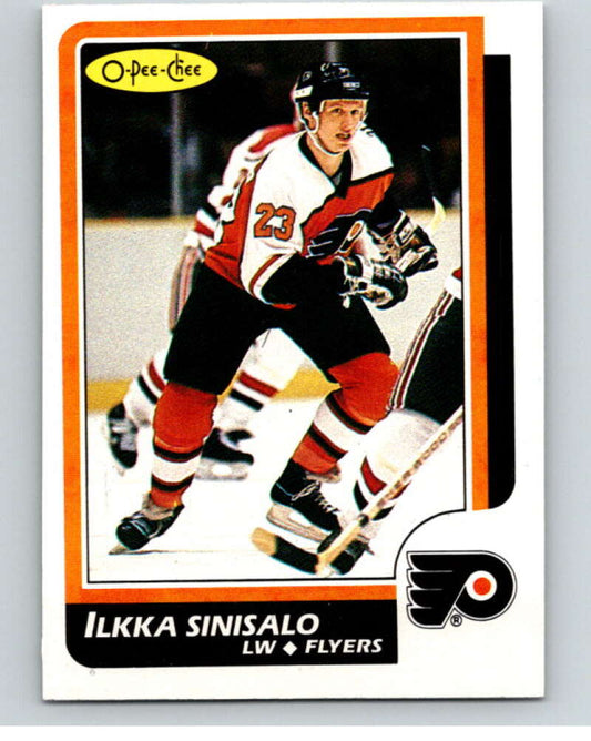 1986-87 O-Pee-Chee #36 Ilkka Sinisalo  Philadelphia Flyers  V63269 Image 1