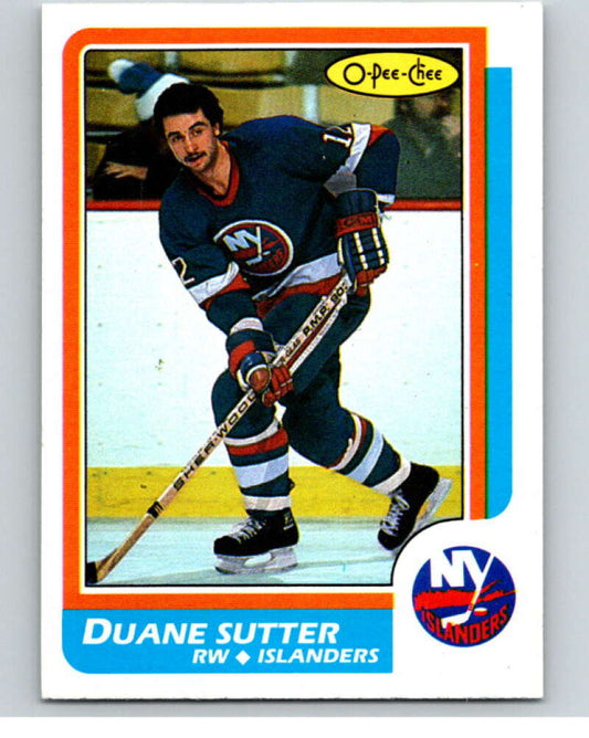 1986-87 O-Pee-Chee #39 Duane Sutter  New York Islanders  V63275 Image 1