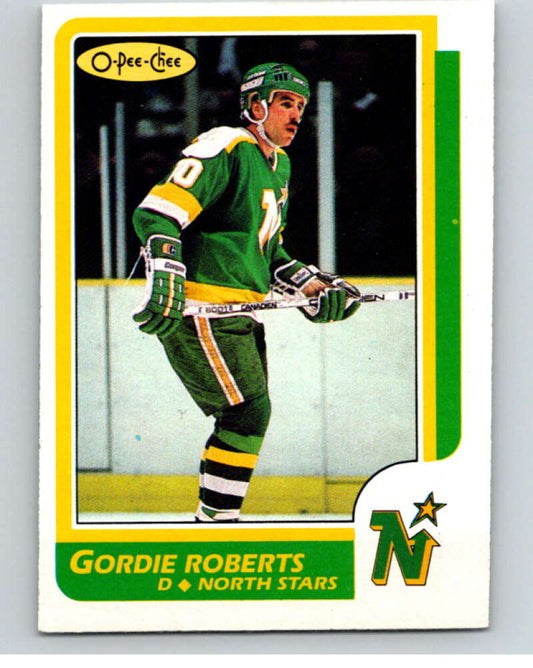 1986-87 O-Pee-Chee #42 Gordie Roberts  Minnesota North Stars  V63280 Image 1