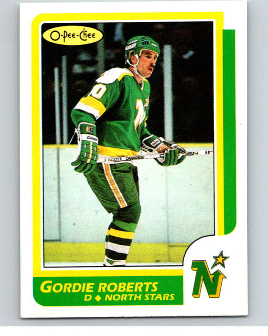 1986-87 O-Pee-Chee #42 Gordie Roberts  Minnesota North Stars  V63281 Image 1
