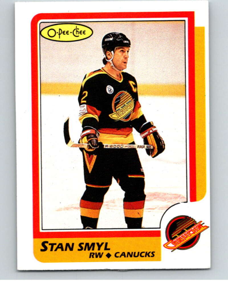 1986-87 O-Pee-Chee #50 Stan Smyl Vancouver Canucks V63293 Image 1