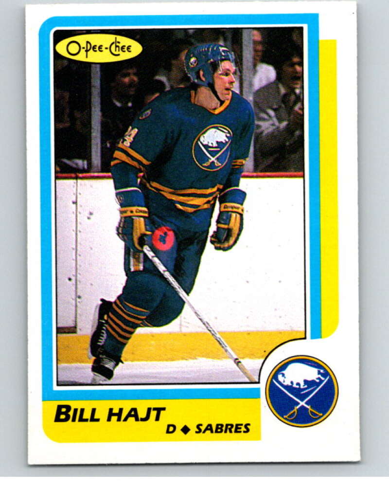 1986-87 O-Pee-Chee #52 Bill Hajt Buffalo Sabres V63295 Image 1