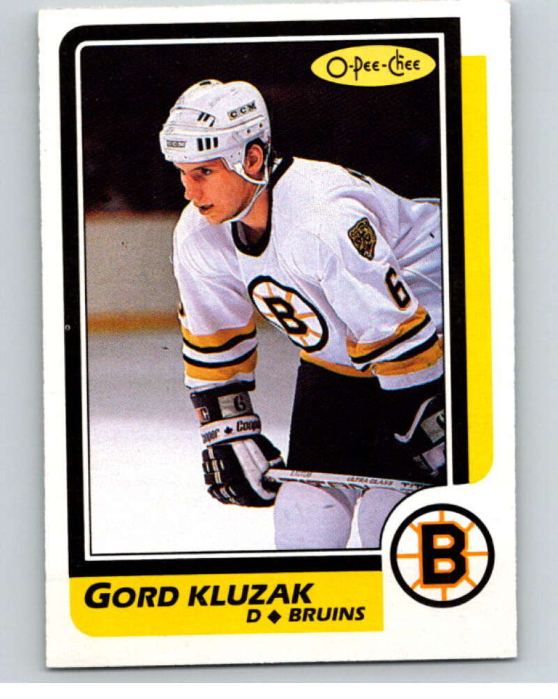 1986-87 O-Pee-Chee #54 Gord Kluzak Boston Bruins V63298 Image 1