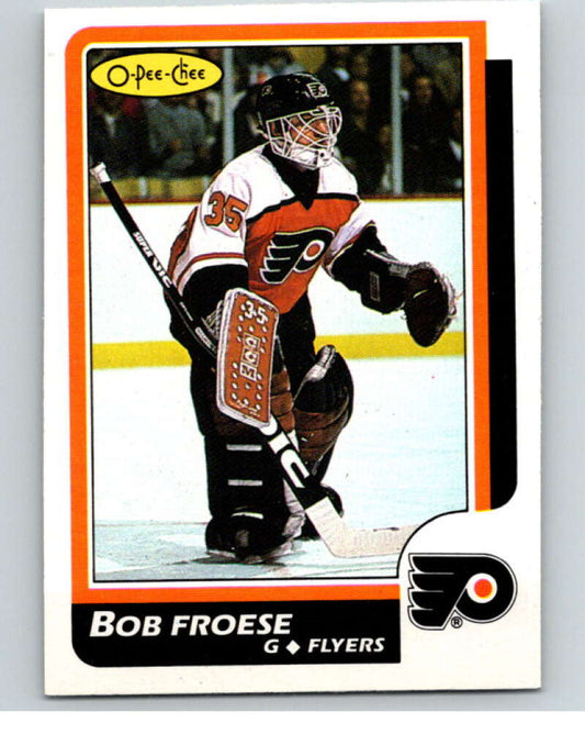 1986-87 O-Pee-Chee #55 Bob Froese  Philadelphia Flyers  V63300 Image 1