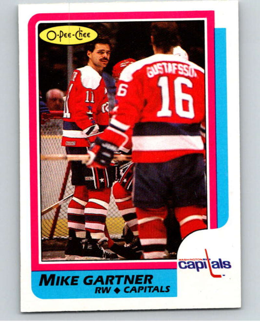 1986-87 O-Pee-Chee #59 Mike Gartner  Washington Capitals  V63305 Image 1