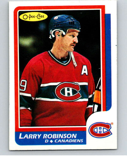 1986-87 O-Pee-Chee #62 Larry Robinson  Montreal Canadiens  V63312 Image 1