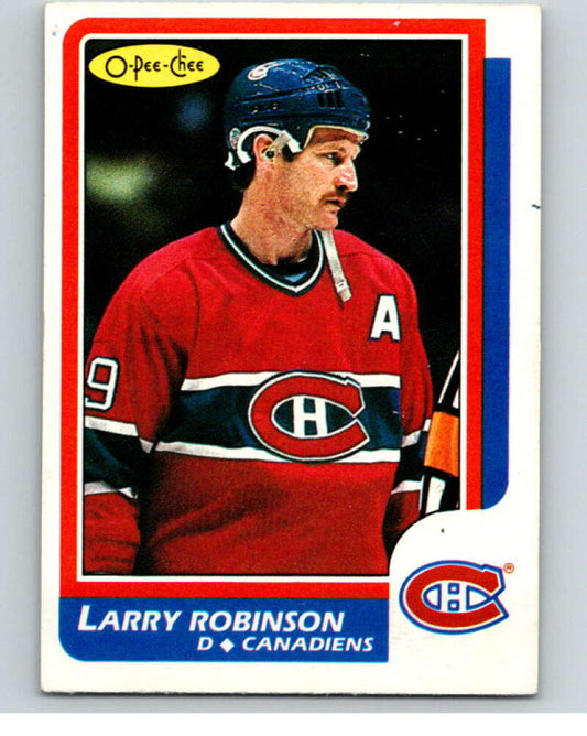 1986-87 O-Pee-Chee #62 Larry Robinson  Montreal Canadiens  V63313 Image 1