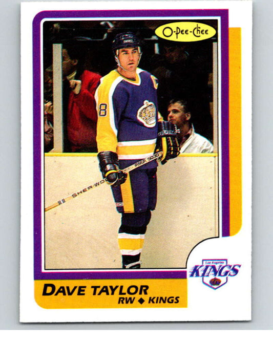 1986-87 O-Pee-Chee #63 Dave Taylor  Los Angeles Kings  V63314 Image 1