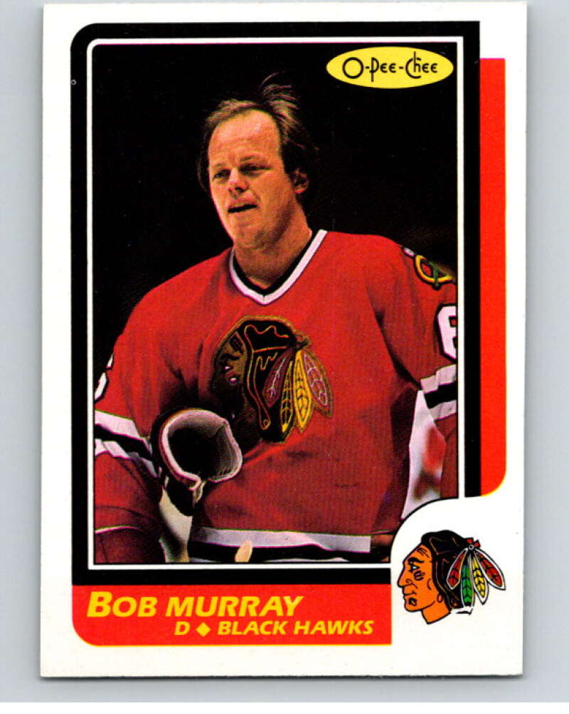 1986-87 O-Pee-Chee #64 Bob Murray Chicago Blackhawks V63316 Image 1