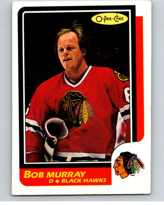 1986-87 O-Pee-Chee #64 Bob Murray  Chicago Blackhawks  V63319 Image 1