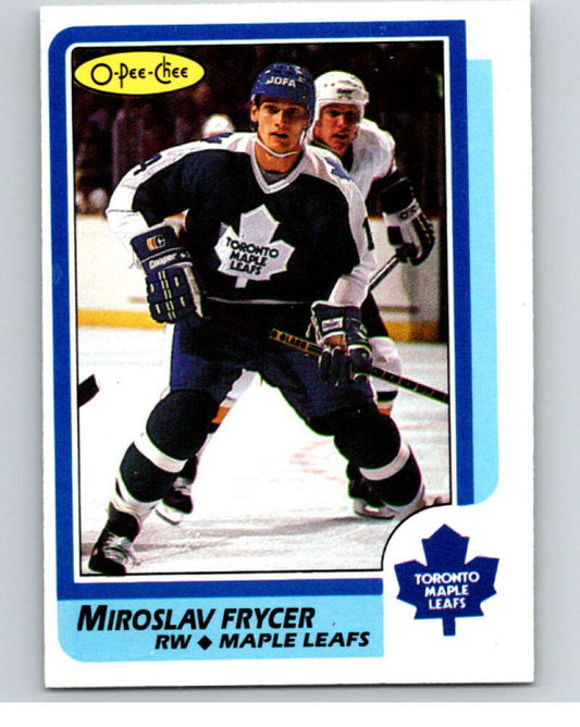 1986-87 O-Pee-Chee #68 Miroslav Frycer  Toronto Maple Leafs  V63323 Image 1