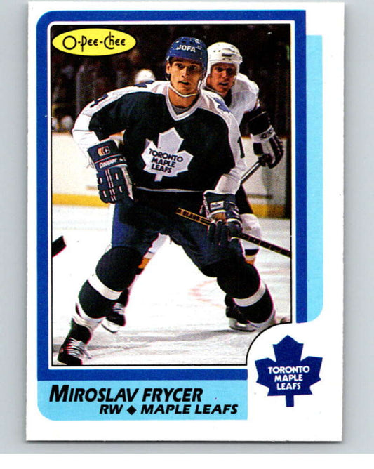 1986-87 O-Pee-Chee #68 Miroslav Frycer  Toronto Maple Leafs  V63324 Image 1