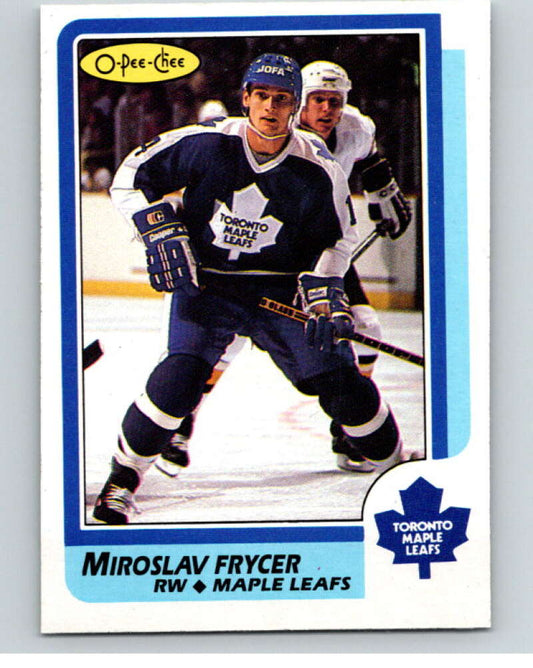1986-87 O-Pee-Chee #68 Miroslav Frycer  Toronto Maple Leafs  V63325 Image 1