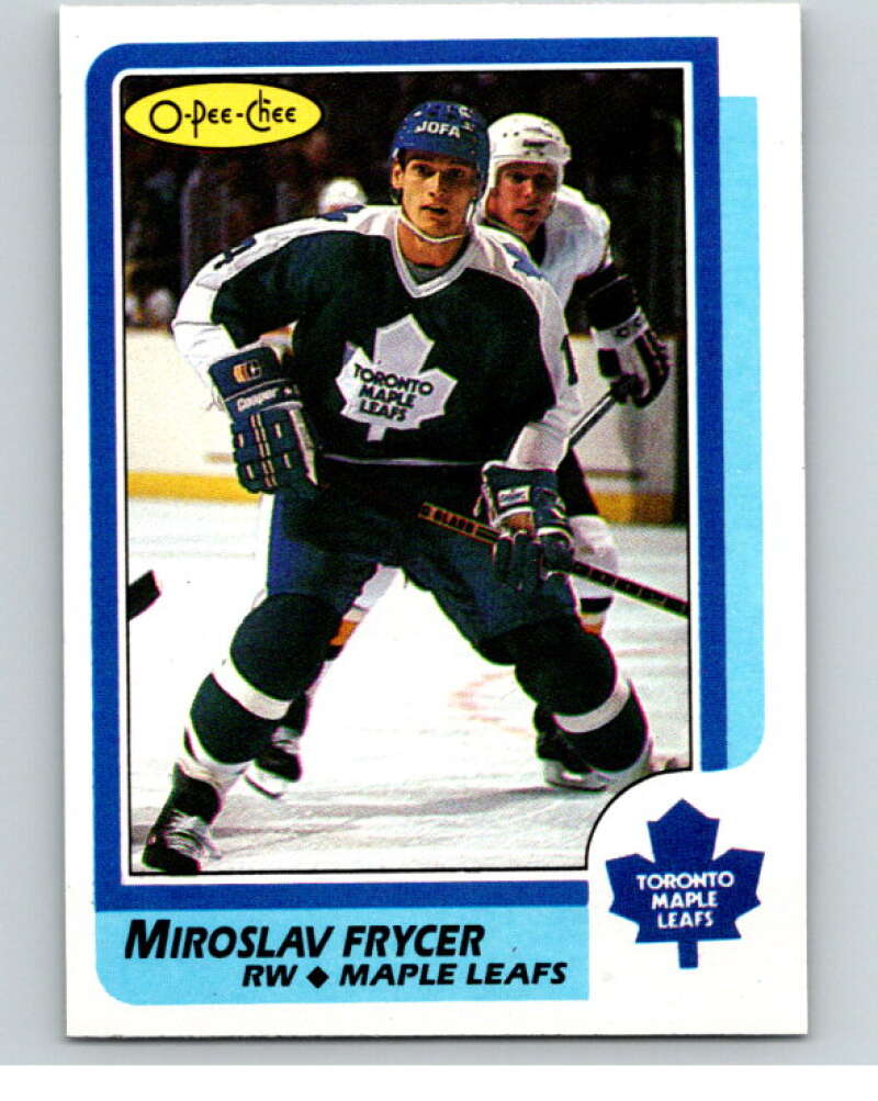 1986-87 O-Pee-Chee #68 Miroslav Frycer Toronto Maple Leafs V63326 Image 1