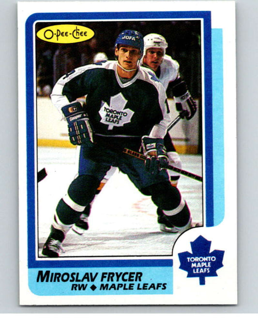 1986-87 O-Pee-Chee #68 Miroslav Frycer  Toronto Maple Leafs  V63326 Image 1