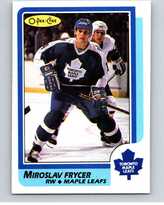 1986-87 O-Pee-Chee #68 Miroslav Frycer  Toronto Maple Leafs  V63327 Image 1