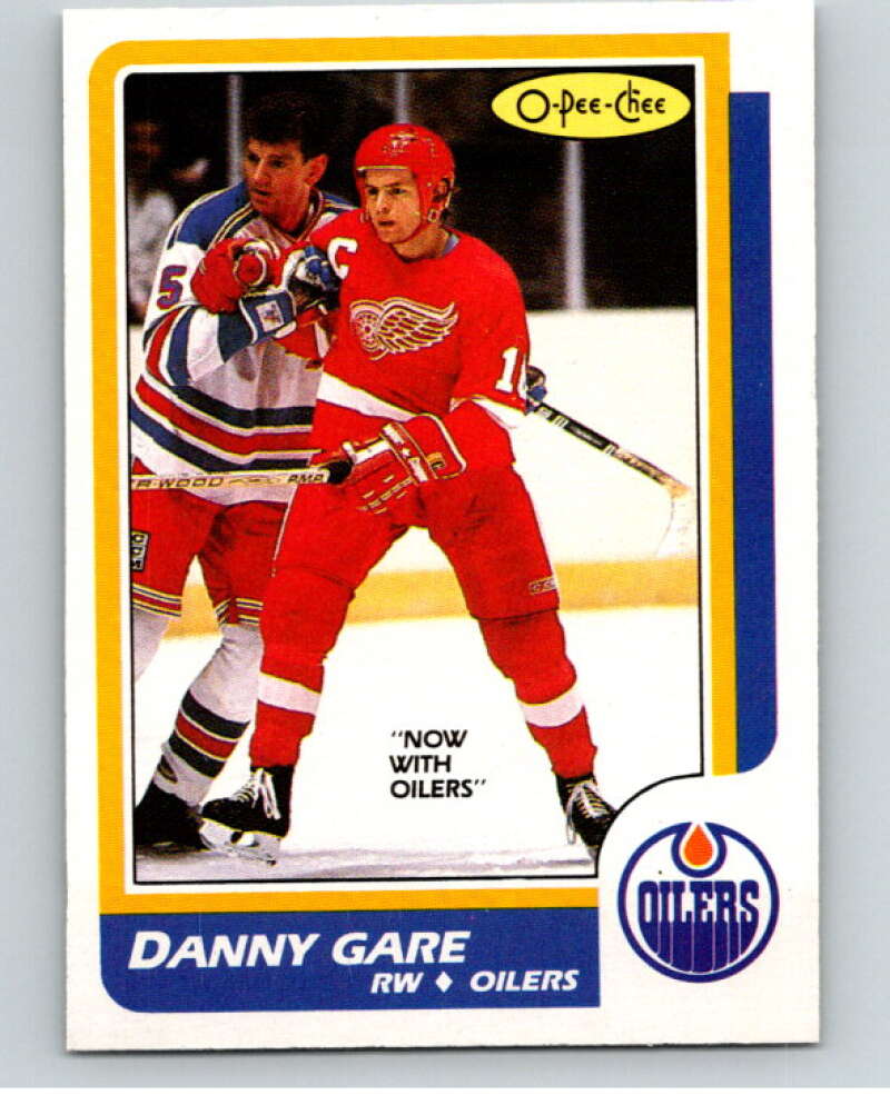 1986-87 O-Pee-Chee #69 Danny Gare Edmonton Oilers V63328 Image 1