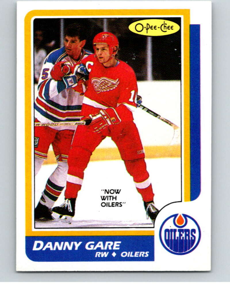 1986-87 O-Pee-Chee #69 Danny Gare Edmonton Oilers V63329 Image 1