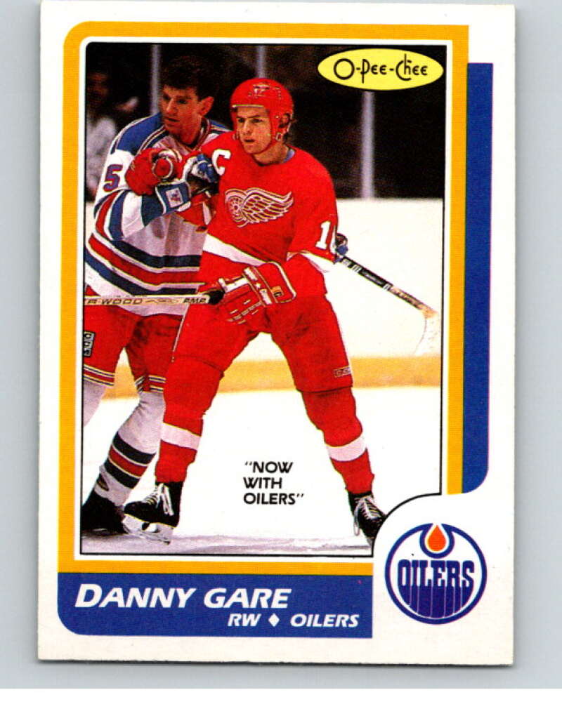 1986-87 O-Pee-Chee #69 Danny Gare Edmonton Oilers V63330 Image 1