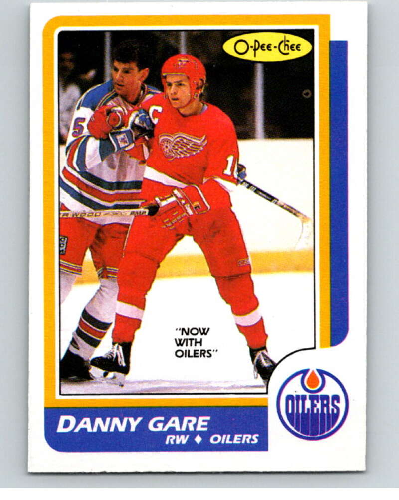 1986-87 O-Pee-Chee #69 Danny Gare Edmonton Oilers V63332 Image 1