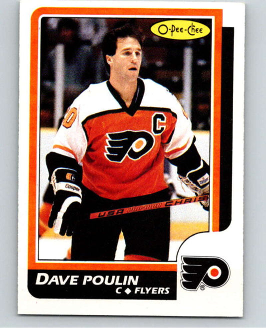 1986-87 O-Pee-Chee #71 Dave Poulin  Philadelphia Flyers  V63335 Image 1