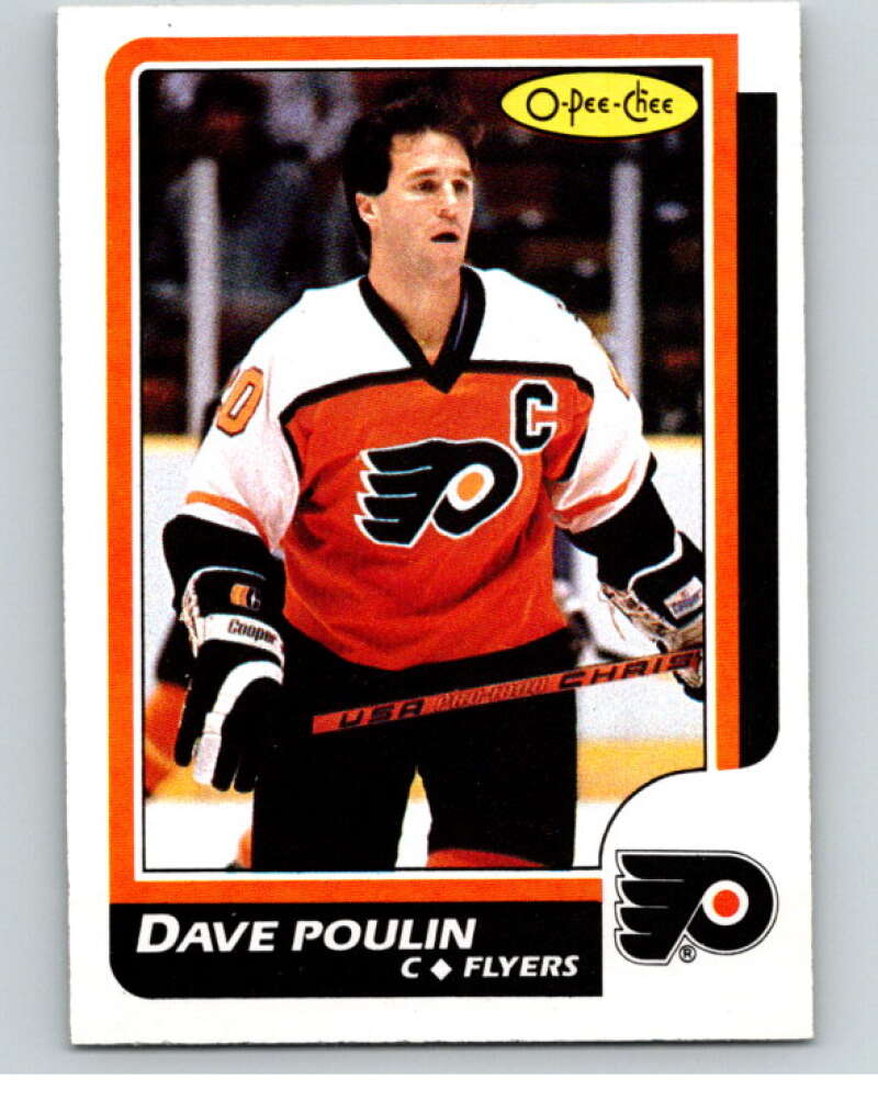 1986-87 O-Pee-Chee #71 Dave Poulin  Philadelphia Flyers  V63336 Image 1