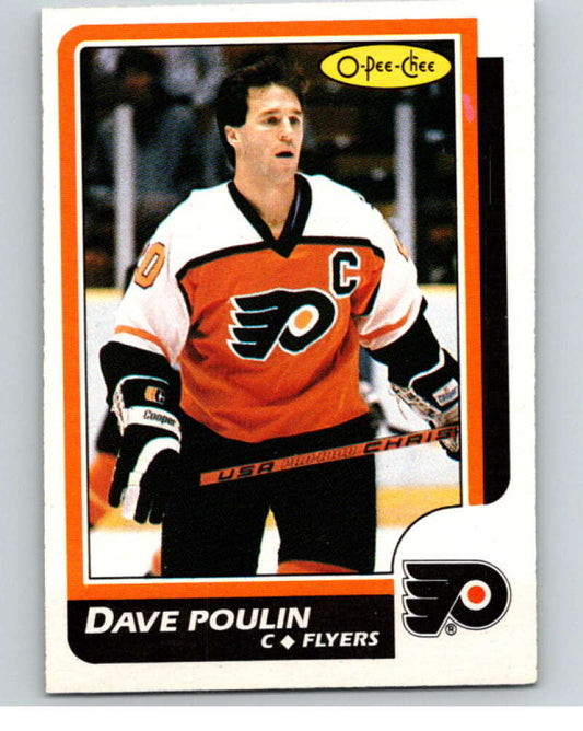 1986-87 O-Pee-Chee #71 Dave Poulin  Philadelphia Flyers  V63337 Image 1
