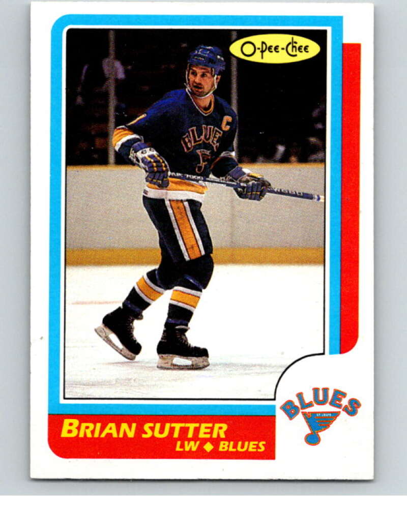 1986-87 O-Pee-Chee #72 Brian Sutter St. Louis Blues V63339 Image 1